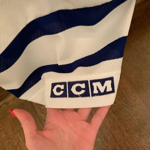 TORONTO MAPLE LEAFS NHL Vintage White Home 2000-2007 Hockey Jersey OG CCM SZ L/G - Picture 3 of 16